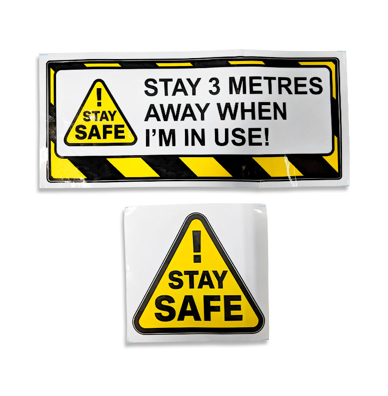 Forklift Warning Stickers 3 Meter Stay Safe Adaptalift Store