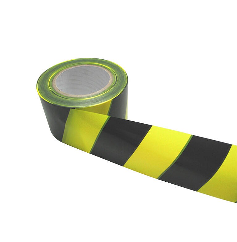 Non Adhesive Barricade Tape Yellow/Black Adaptalift Store