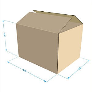 15 x Shipping Boxes 610x406x452mm (Flat Carton Bundles)